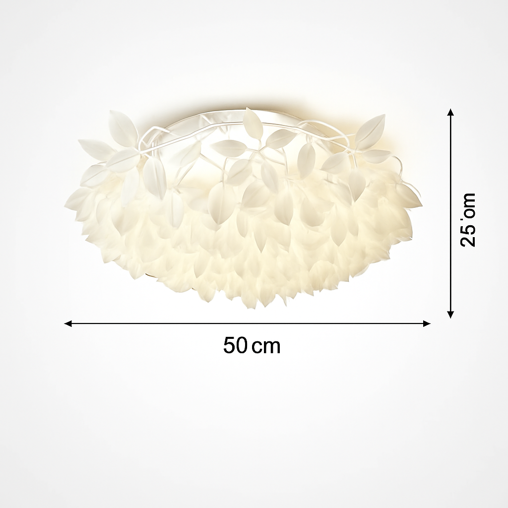 Plafonnier — LED fleur romantique avec télécommande gradation pvc
