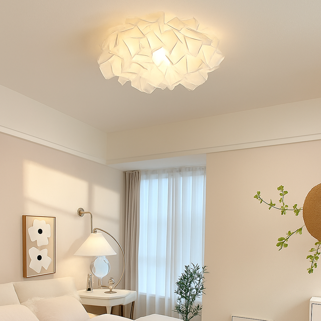 Plafonnier — LED fleur romantique avec télécommande gradation pvc