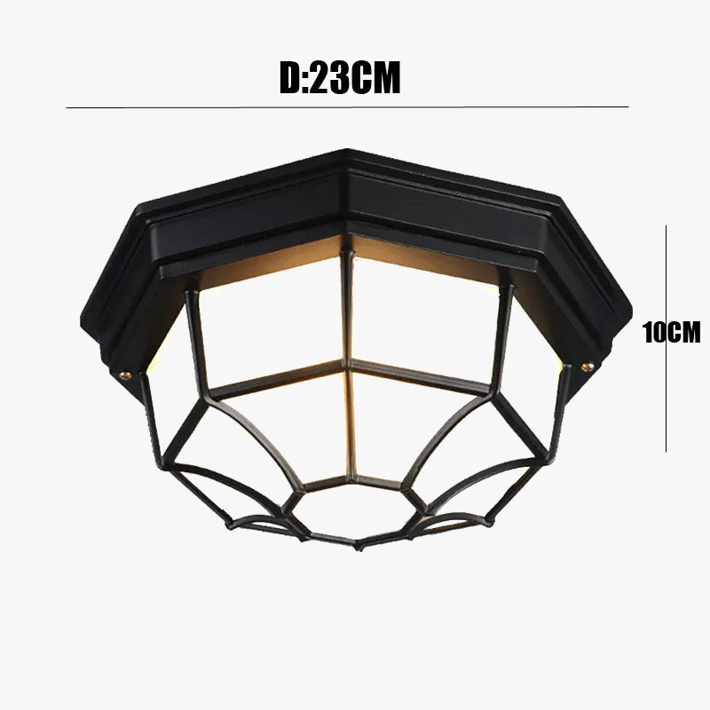 Plafonnier — LED imperméable extérieur design rétro moderne et simple
