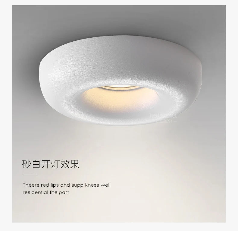 Plafonnier led intégré design pour éclairage moderne discret Lysandre Solstice - Une Note Actuelle dans le Décor