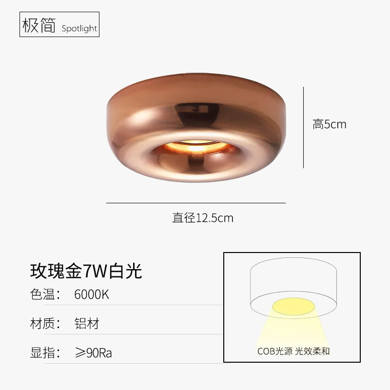 Plafonnier led intégré design pour éclairage moderne discret Lysandre Solstice - Une Note Actuelle dans le Décor