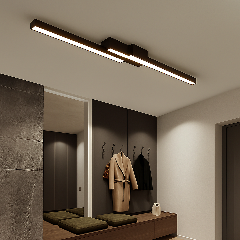 Plafonnier led intérieur nordique maison moderne Jules Élan - Une Présence Sobre et Élégante