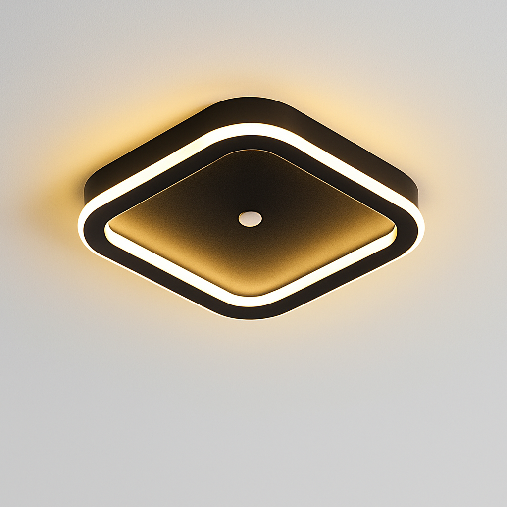 Plafonnier led intelligent avec capteur de mouvement pir Théotime Aubade en Aluminium - Caractère & Élégance dans le Décor