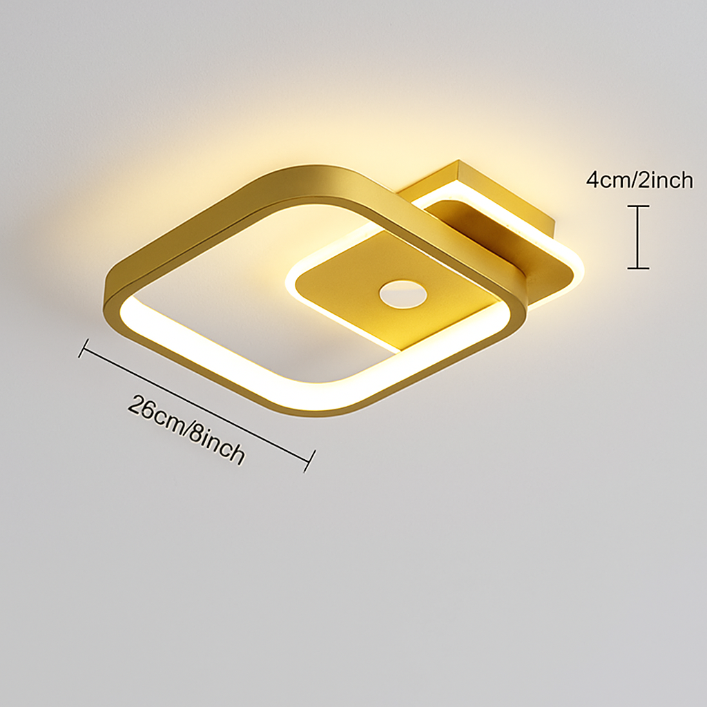 Plafonnier led intelligent avec capteur de mouvement pir Théotime Aubade en Aluminium - Caractère & Élégance dans le Décor