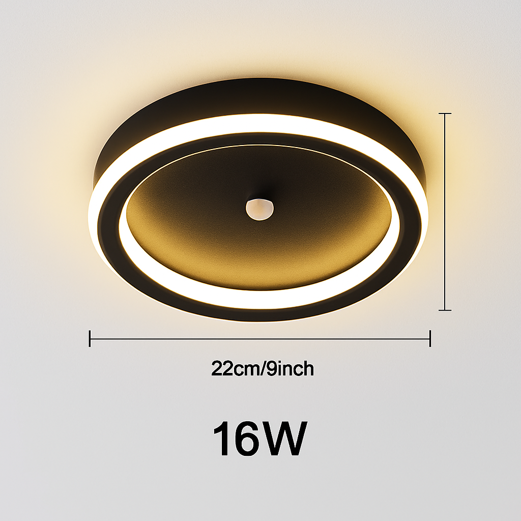 Plafonnier led intelligent avec capteur de mouvement pir Théotime Aubade en Aluminium - Caractère & Élégance dans le Décor