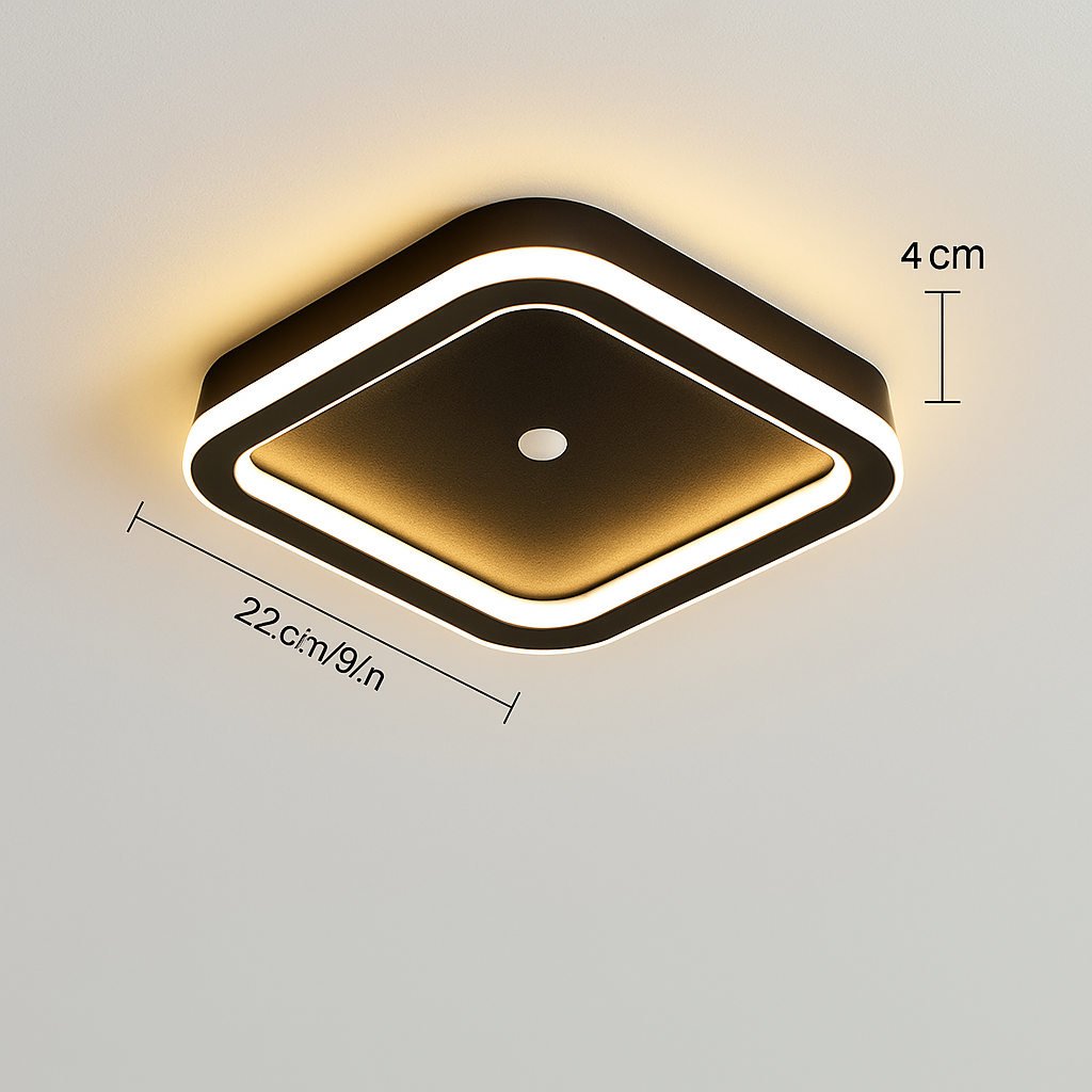 Plafonnier led intelligent avec capteur de mouvement pir Théotime Aubade en Aluminium - Caractère & Élégance dans le Décor