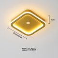 Plafonnier led intelligent avec capteur de mouvement pir Théotime Aubade en Aluminium - Caractère & Élégance dans le Décor