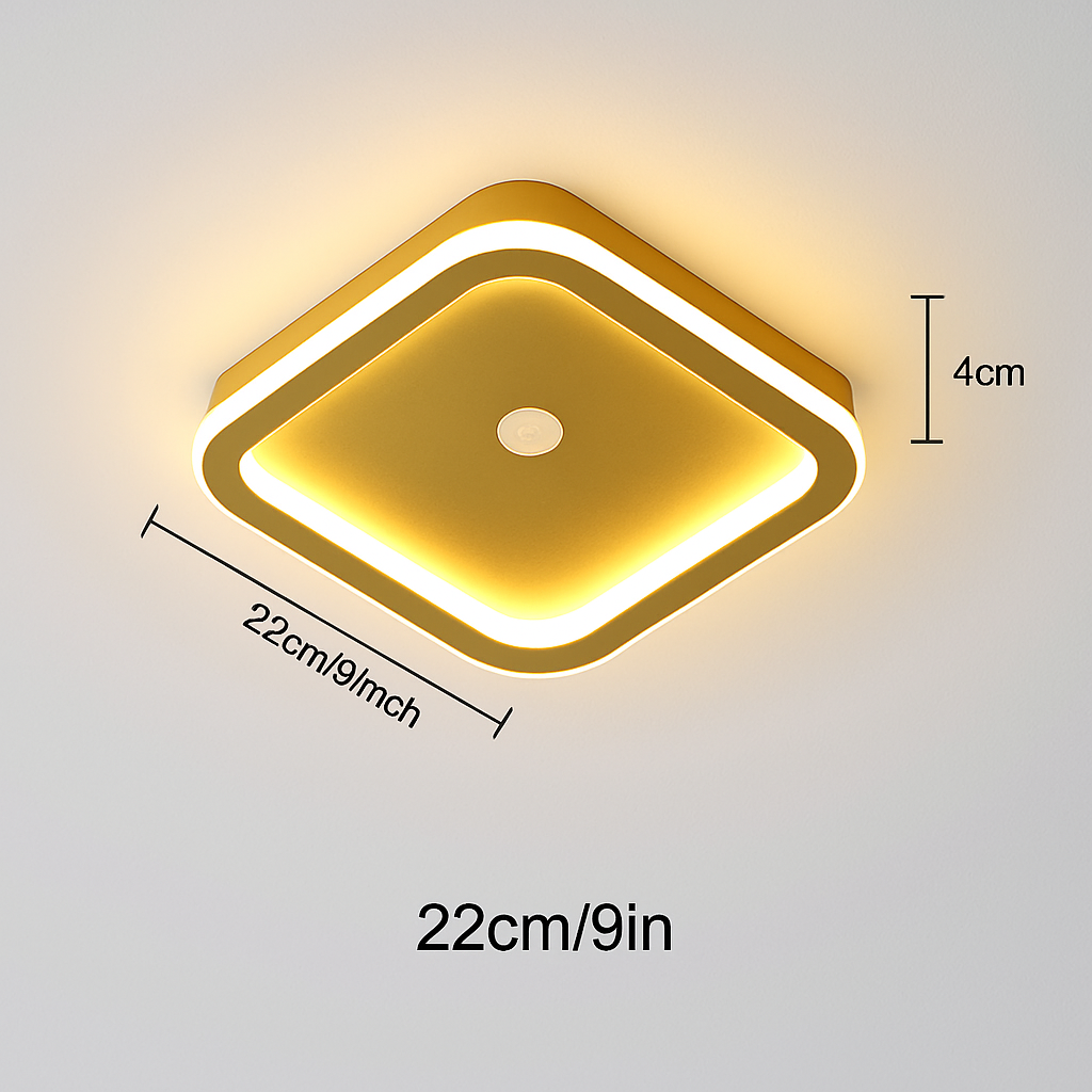 Plafonnier led intelligent avec capteur de mouvement pir Théotime Aubade en Aluminium - Caractère & Élégance dans le Décor