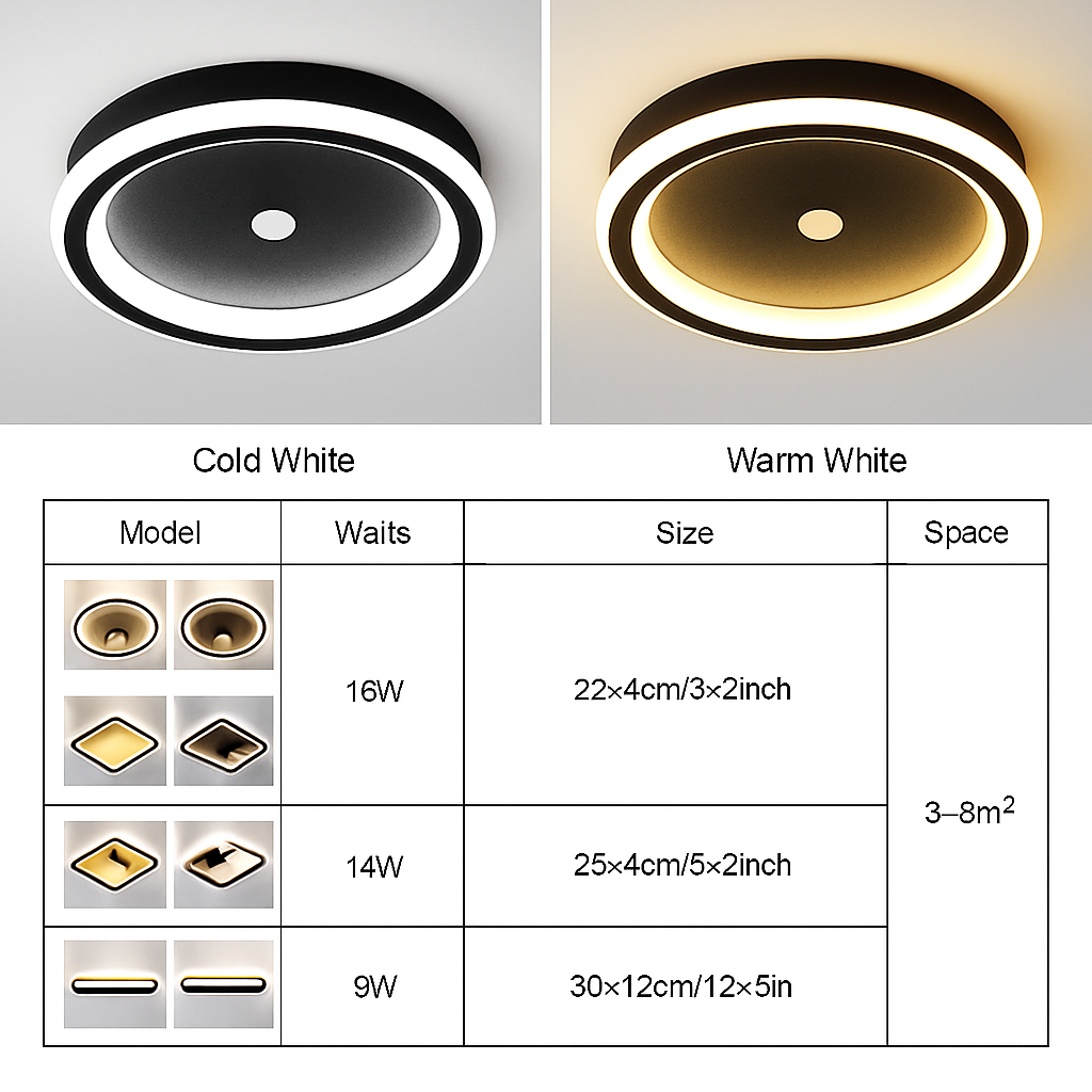 Plafonnier led intelligent avec capteur de mouvement pir Théotime Aubade en Aluminium - Caractère & Élégance dans le Décor