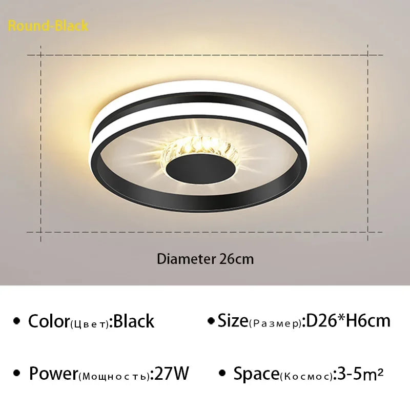Plafonnier led luxueux pour intérieur moderne et lumineux Lucille Alizé en Cristal - Éclat du Cristal & Décor Singulier