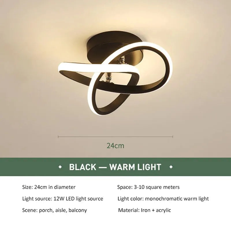 Plafonnier LED minimaliste arrondi Léontine Perspective - Lignes Épurées & Atmosphère Sereine
