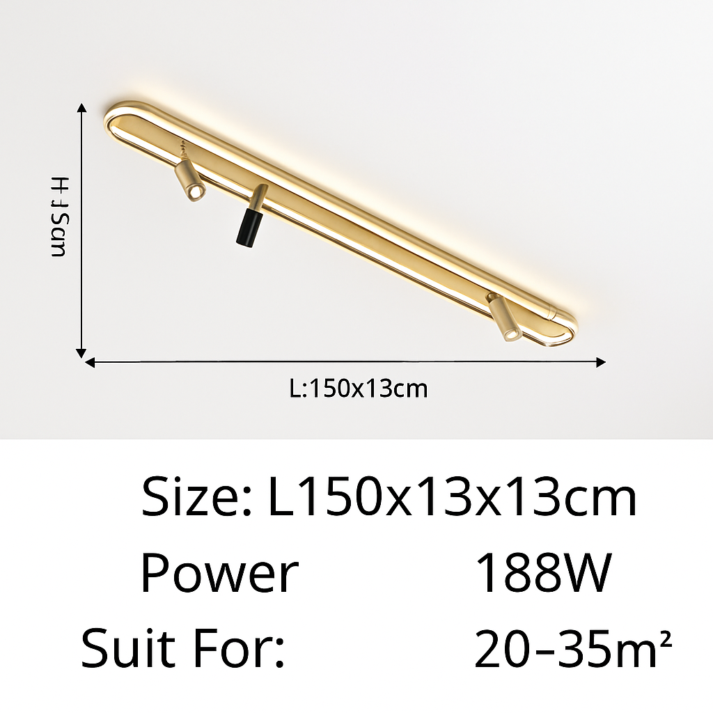 Plafonnier — LED minimaliste art déco pour éclairage intérieur hôtel maison