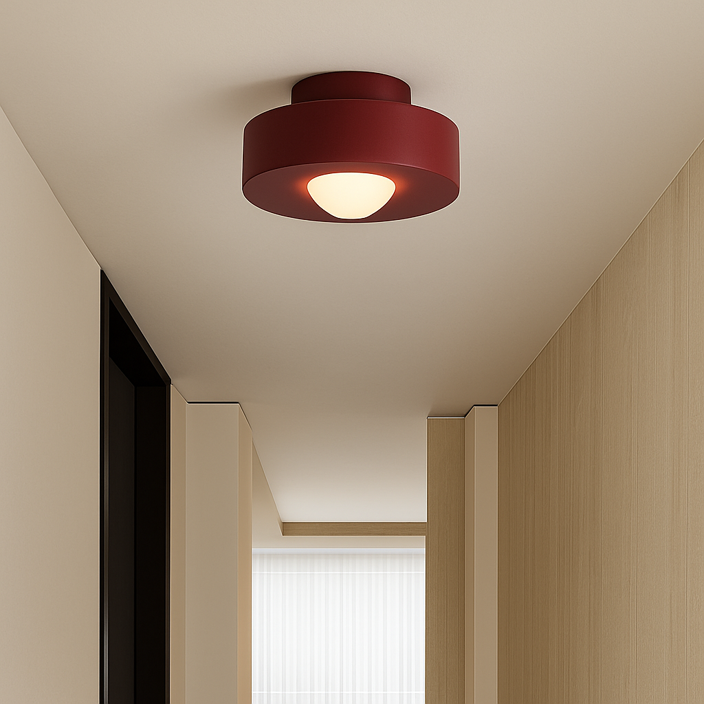 Plafonnier led minimaliste design pour intérieur moderne élégant Élise Reflet - Lignes Épurées & Atmosphère Sereine