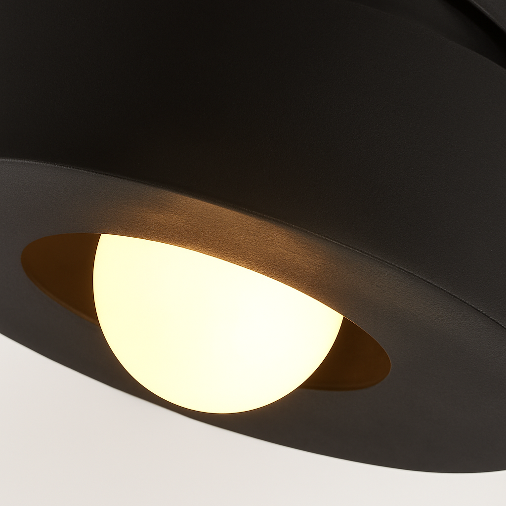 Plafonnier led minimaliste design pour intérieur moderne élégant Élise Reflet - Lignes Épurées & Atmosphère Sereine
