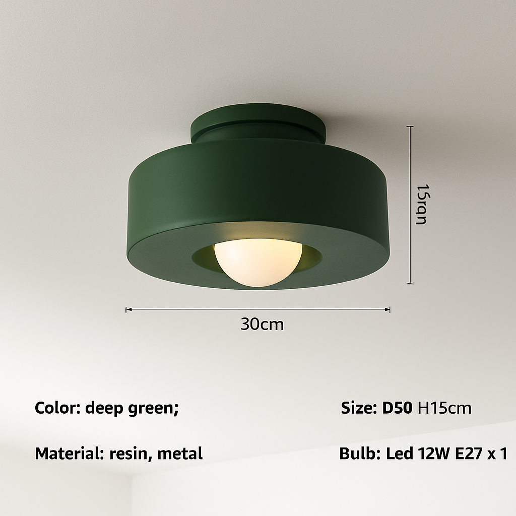 Plafonnier led minimaliste design pour intérieur moderne élégant Élise Reflet - Lignes Épurées & Atmosphère Sereine