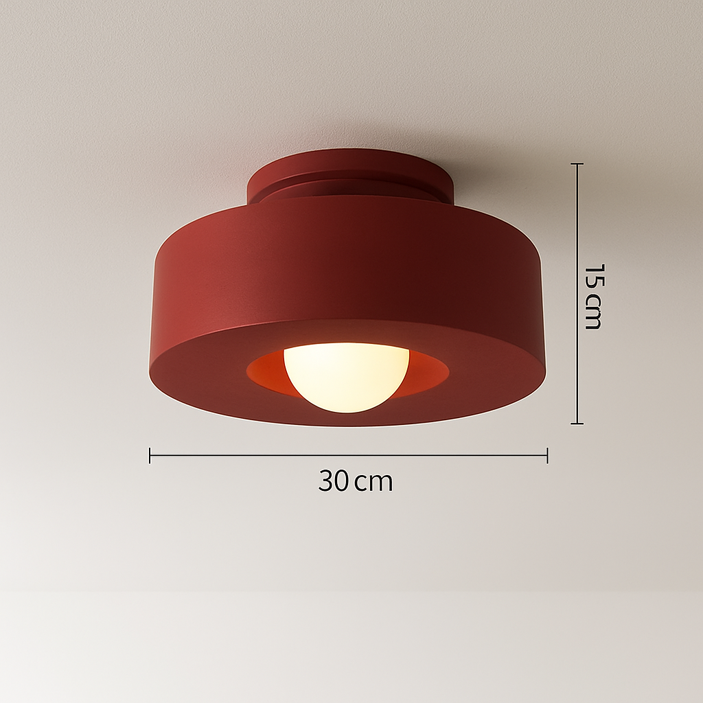 Plafonnier led minimaliste design pour intérieur moderne élégant Élise Reflet - Lignes Épurées & Atmosphère Sereine