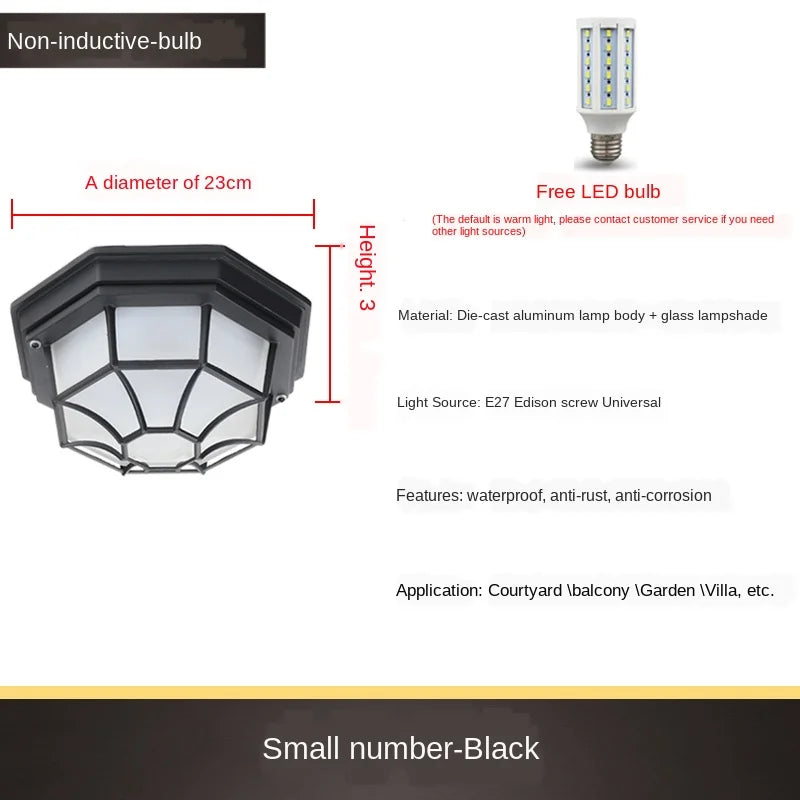 Plafonnier — LED minimaliste extérieur étanche pour espaces modernes