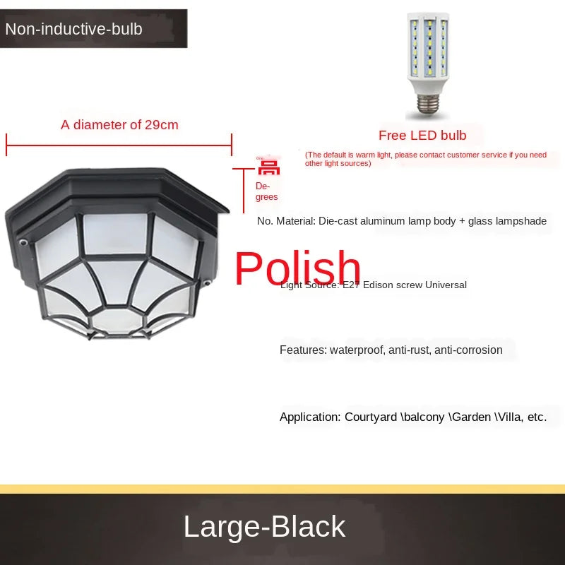 Plafonnier — LED minimaliste extérieur étanche pour espaces modernes