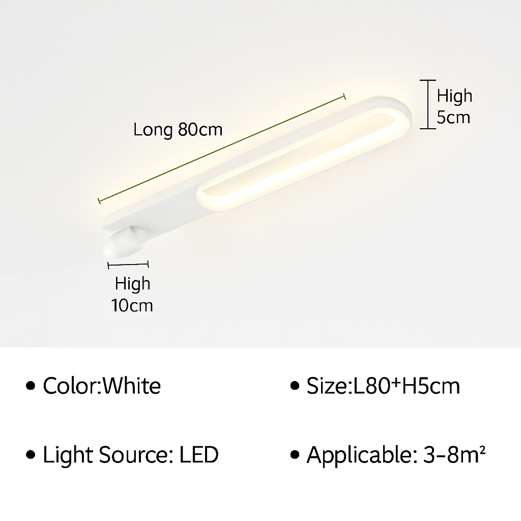 Plafonnier led moderne avec projecteur pour décoration intérieure Perrine Aquarelle - Esprit Contemporain & Décor Élégant