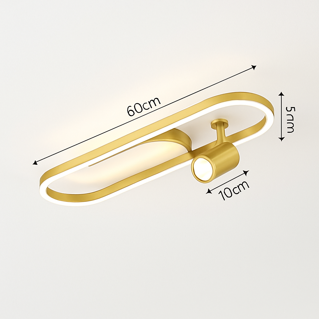 Plafonnier led moderne avec projecteur pour décoration intérieure Perrine Aquarelle - Esprit Contemporain & Décor Élégant