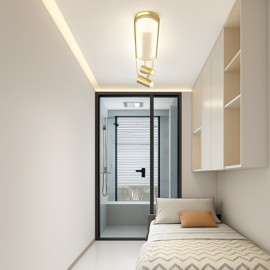Plafonnier led moderne avec projecteur pour décoration intérieure Perrine Aquarelle - Esprit Contemporain & Décor Élégant
