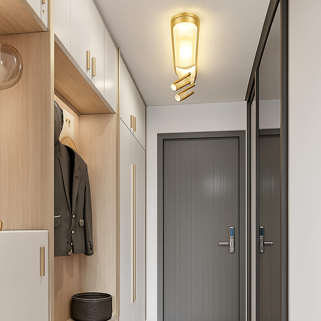 Plafonnier led moderne avec projecteur pour décoration intérieure Perrine Aquarelle - Esprit Contemporain & Décor Élégant