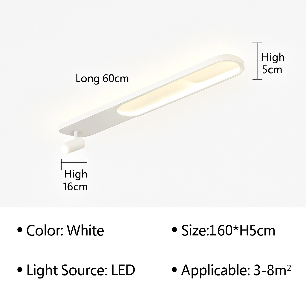 Plafonnier led moderne avec projecteur pour décoration intérieure Perrine Aquarelle - Esprit Contemporain & Décor Élégant