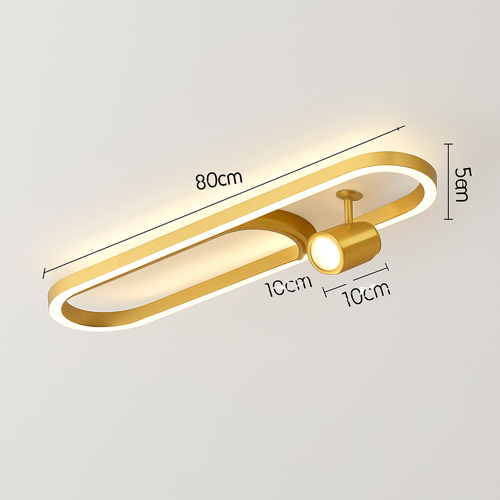 Plafonnier led moderne avec projecteur pour décoration intérieure Perrine Aquarelle - Esprit Contemporain & Décor Élégant