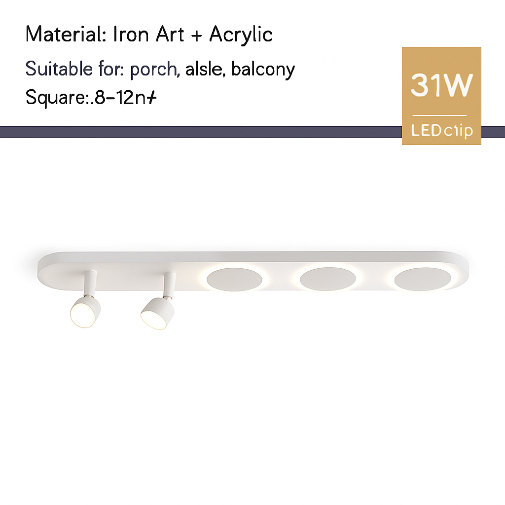 Plafonnier led moderne avec projecteur pour intérieur décoratif Cléa Concerto - Une Note Actuelle dans le Décor