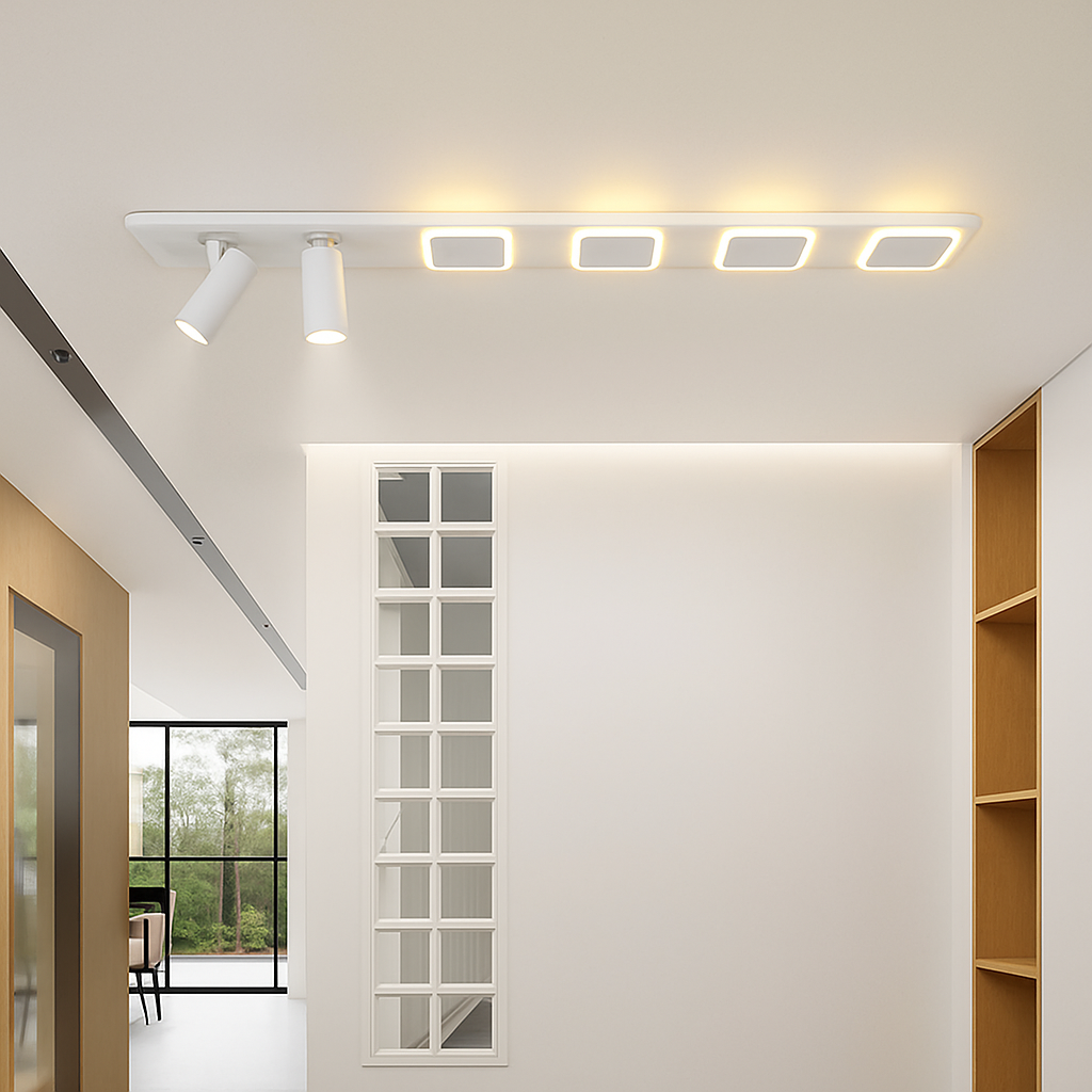 Plafonnier led moderne avec projecteur pour intérieur décoratif Cléa Concerto - Une Note Actuelle dans le Décor