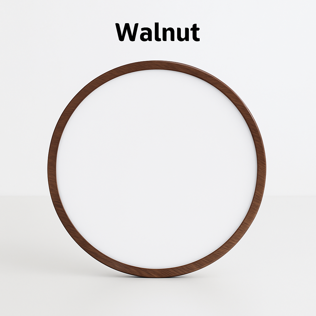 Plafonnier led moderne circulaire en grain de bois éclairage intérieur décoratif Lazare Clairière - Une Note Actuelle dans le Décor
