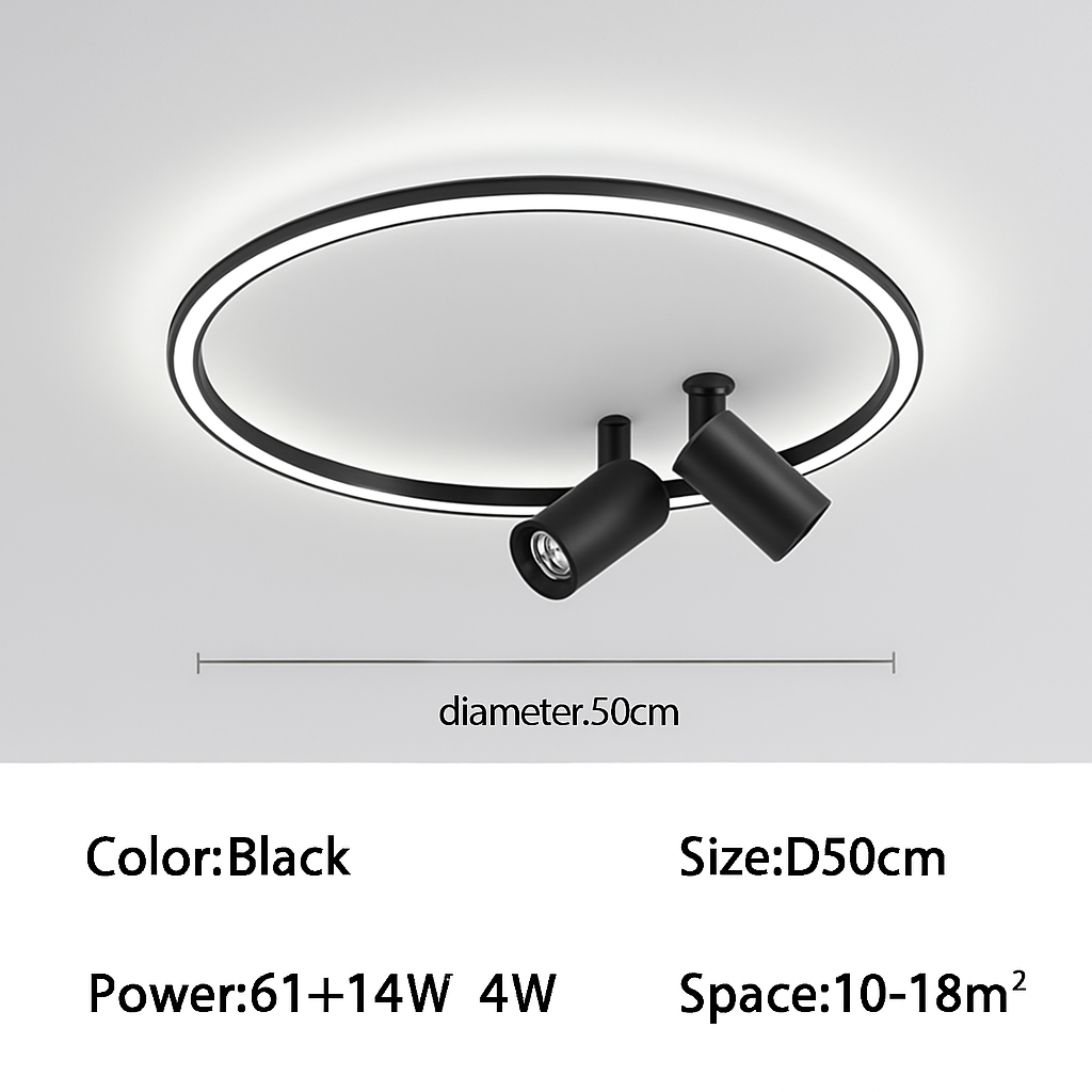 Plafonnier led moderne design pour décoration intérieure élégante Fanny Éveil - Esprit Contemporain & Décor Élégant