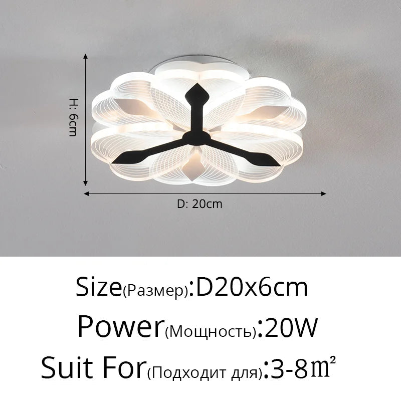 Plafonnier led moderne en acrylique pour décoration intérieure Ninon Confluence - Une Note Actuelle dans le Décor