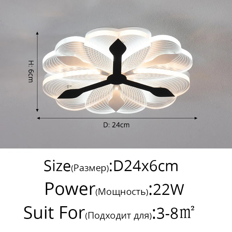 Plafonnier led moderne en acrylique pour décoration intérieure Ninon Confluence - Une Note Actuelle dans le Décor