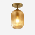 Plafonnier led moderne en verre de luxe pour décoration simple Paul Horizon - Une Présence de Verre Élégante