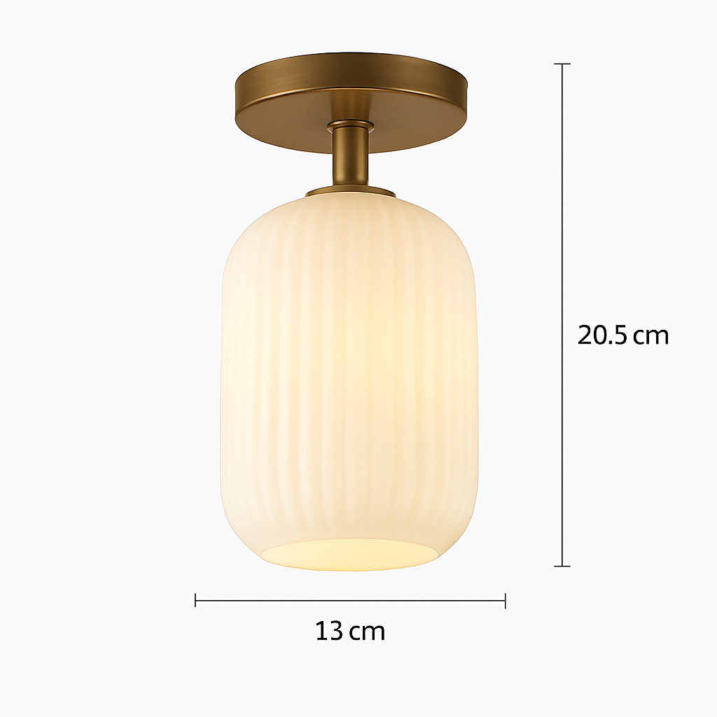 Plafonnier led moderne en verre de luxe pour décoration simple Paul Horizon - Une Présence de Verre Élégante