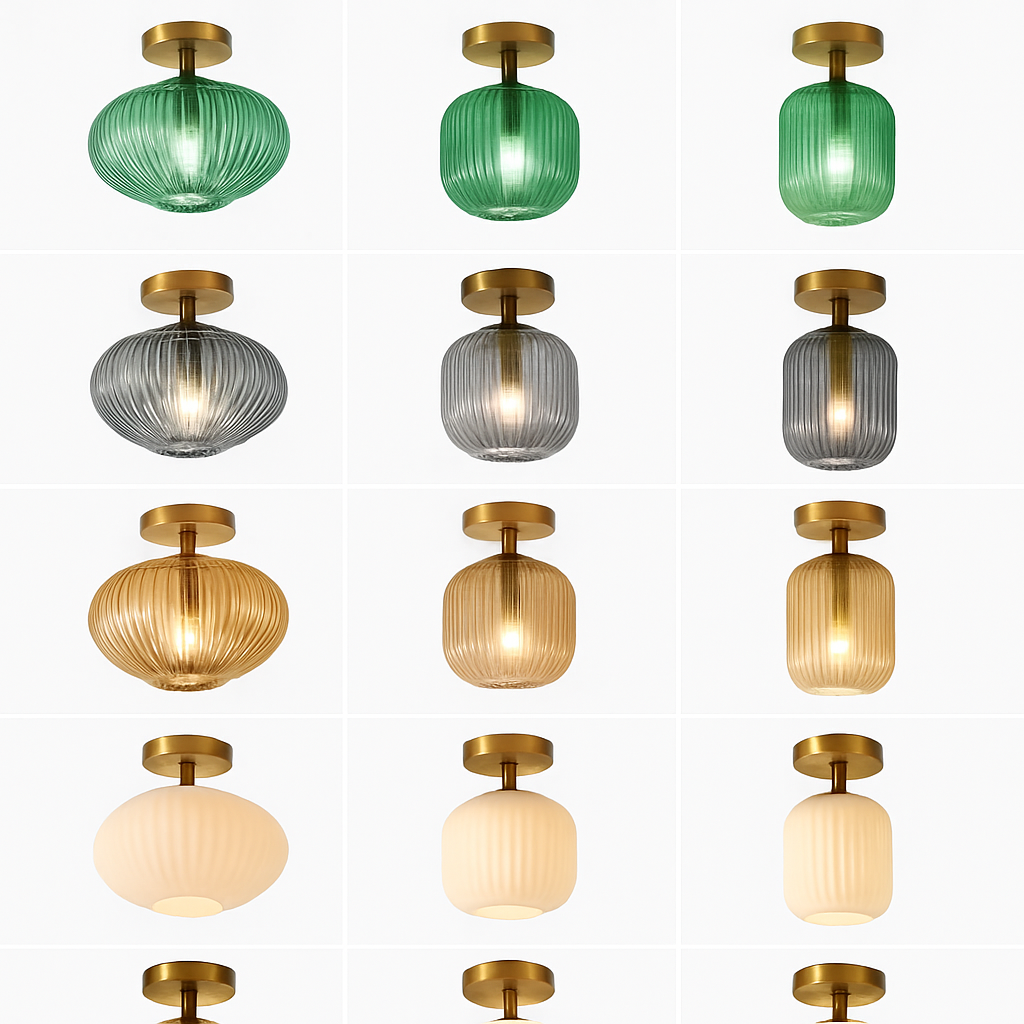 Plafonnier led moderne en verre de luxe pour décoration simple Paul Horizon - Une Présence de Verre Élégante
