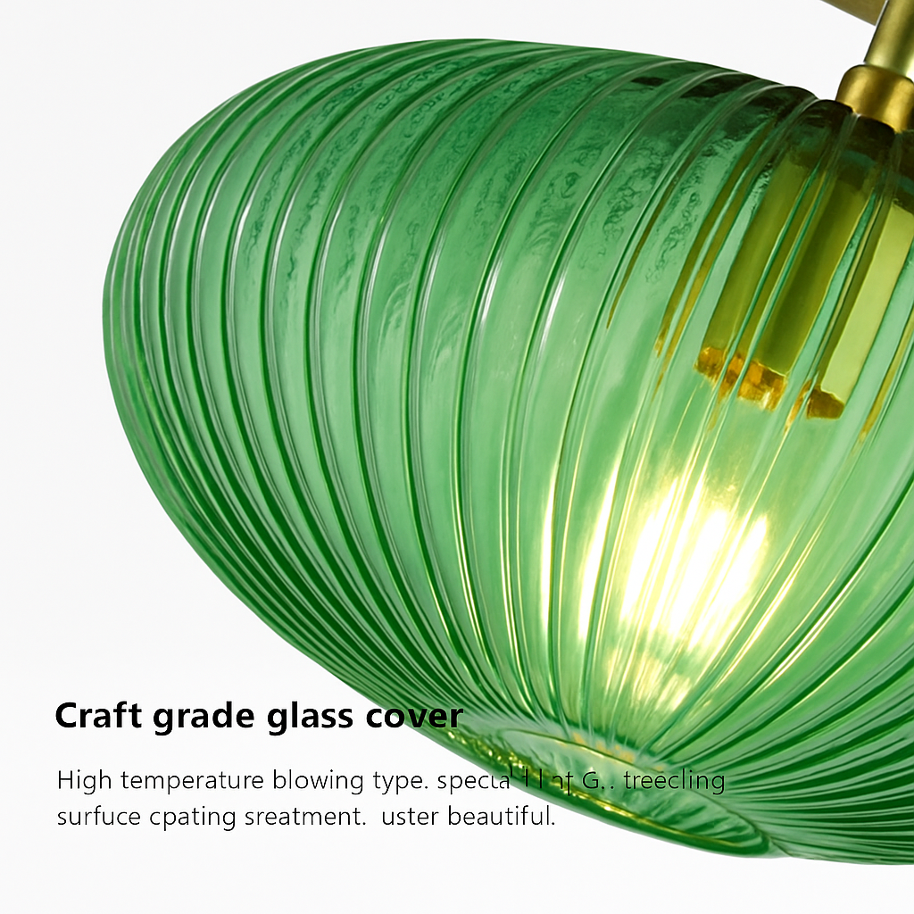 Plafonnier led moderne en verre de luxe pour décoration simple Paul Horizon - Une Présence de Verre Élégante