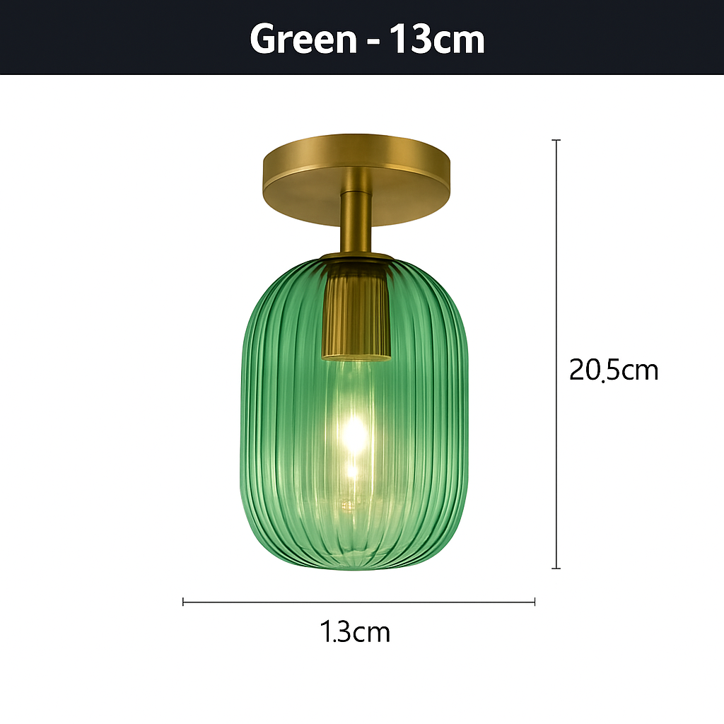 Plafonnier led moderne en verre de luxe pour décoration simple Paul Horizon - Une Présence de Verre Élégante