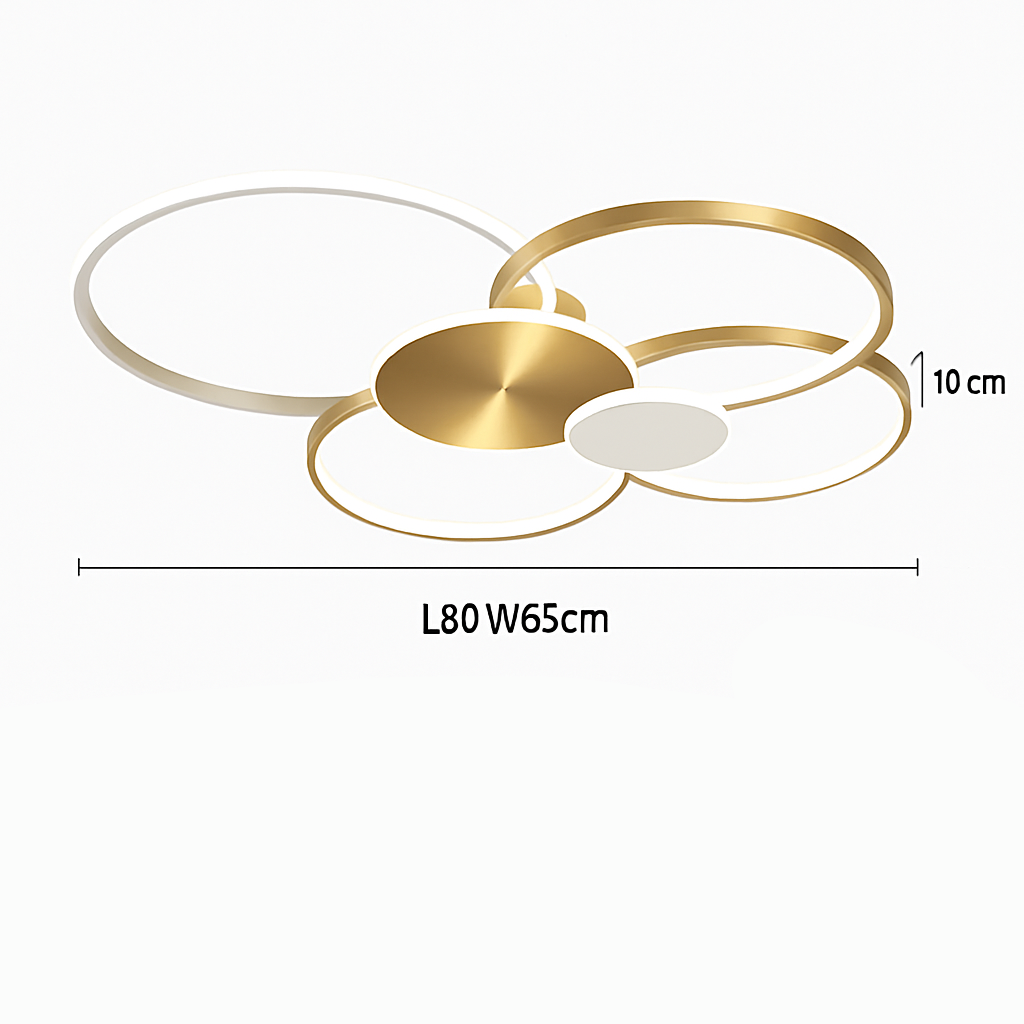 Plafonnier led moderne à intensité variable avec télécommande Lysandre Sillage - Présence Moderne & Harmonie Intérieure