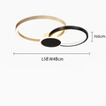 Plafonnier led moderne à intensité variable avec télécommande Lysandre Sillage - Présence Moderne & Harmonie Intérieure