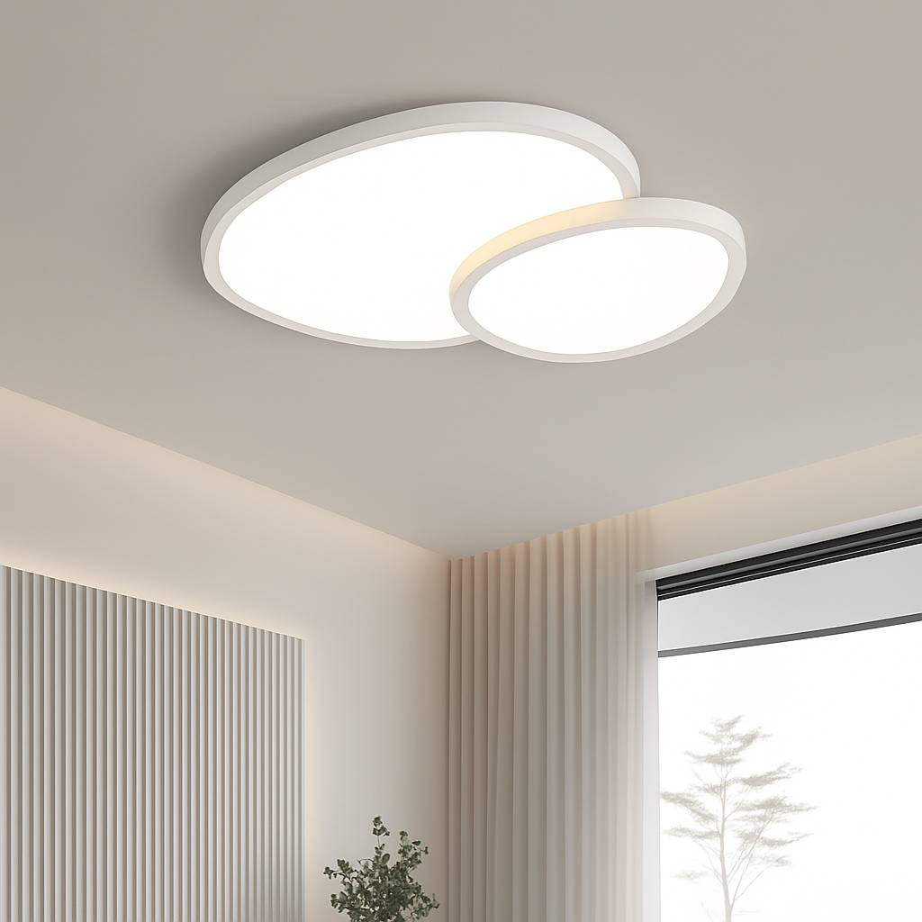 Plafonnier led moderne à intensité variable pour intérieur décoratif Véra Estampe - Une Note Actuelle dans le Décor