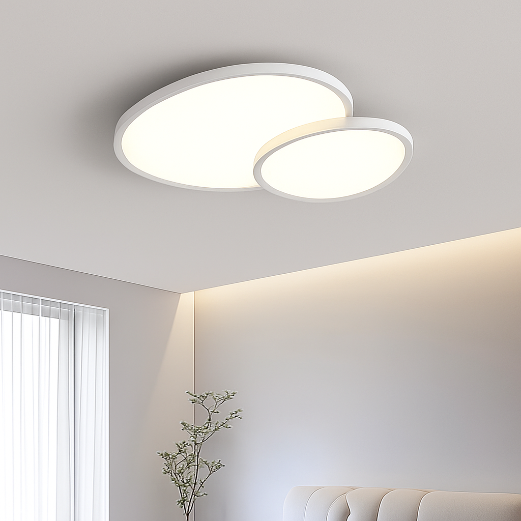 Plafonnier led moderne à intensité variable pour intérieur décoratif Véra Estampe - Une Note Actuelle dans le Décor