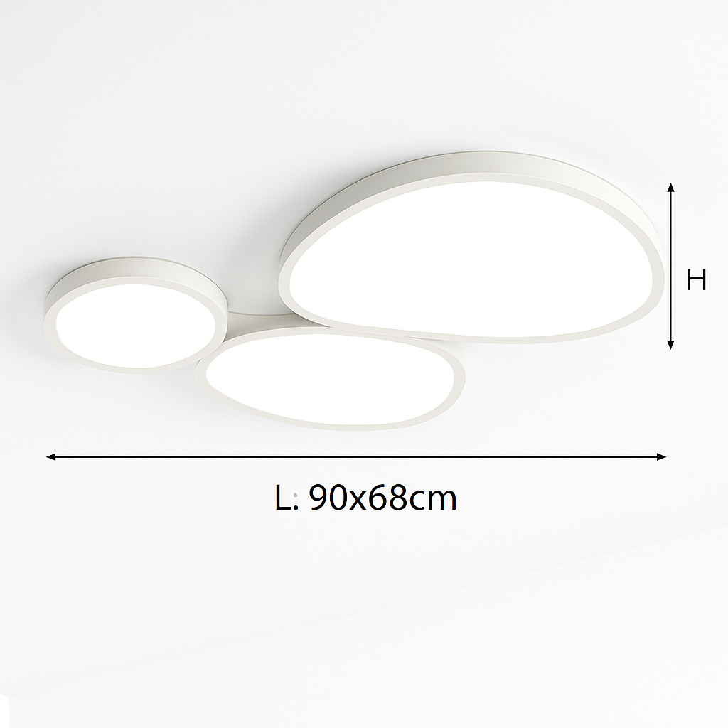 Plafonnier led moderne à intensité variable pour intérieur décoratif Véra Estampe - Une Note Actuelle dans le Décor