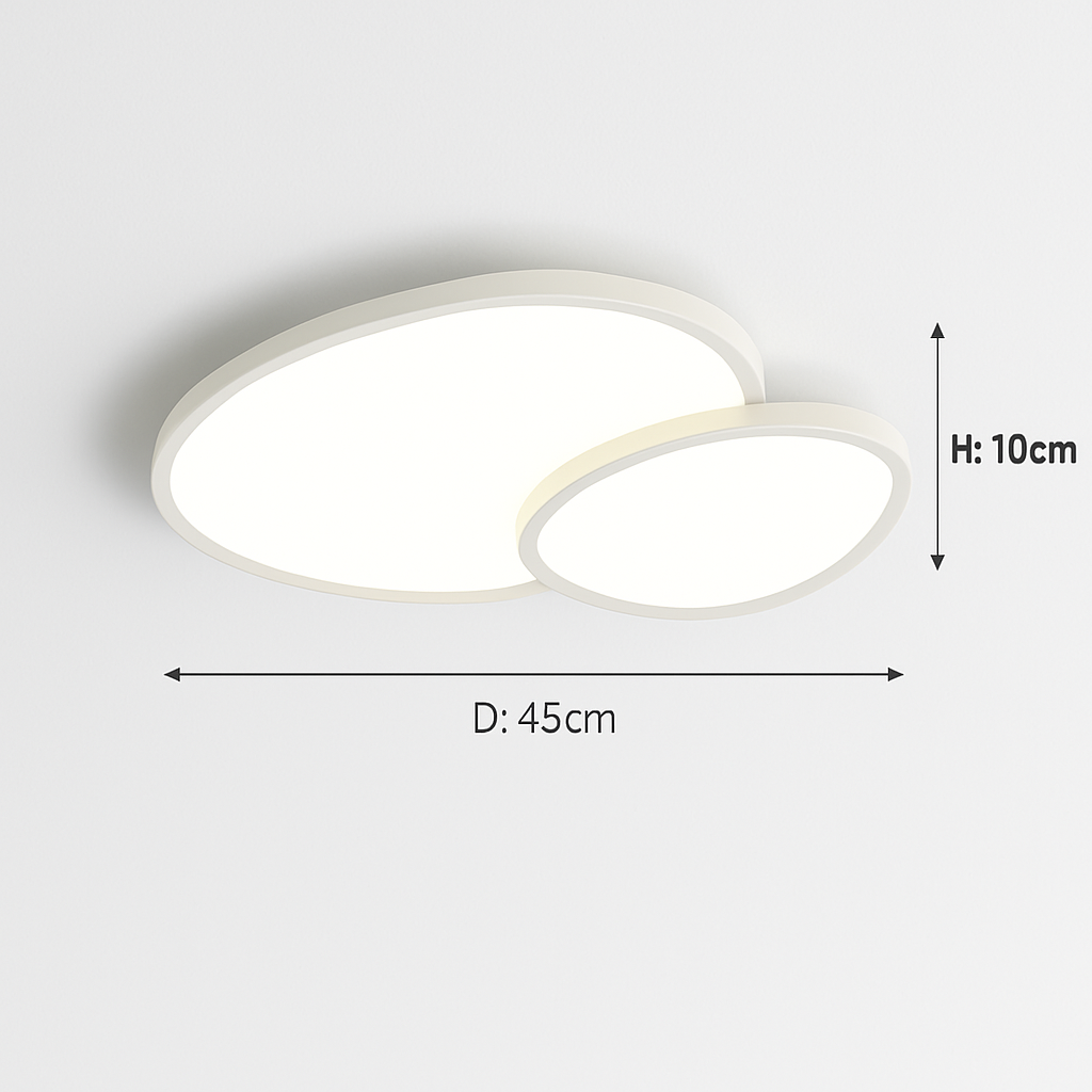 Plafonnier led moderne à intensité variable pour intérieur décoratif Véra Estampe - Une Note Actuelle dans le Décor
