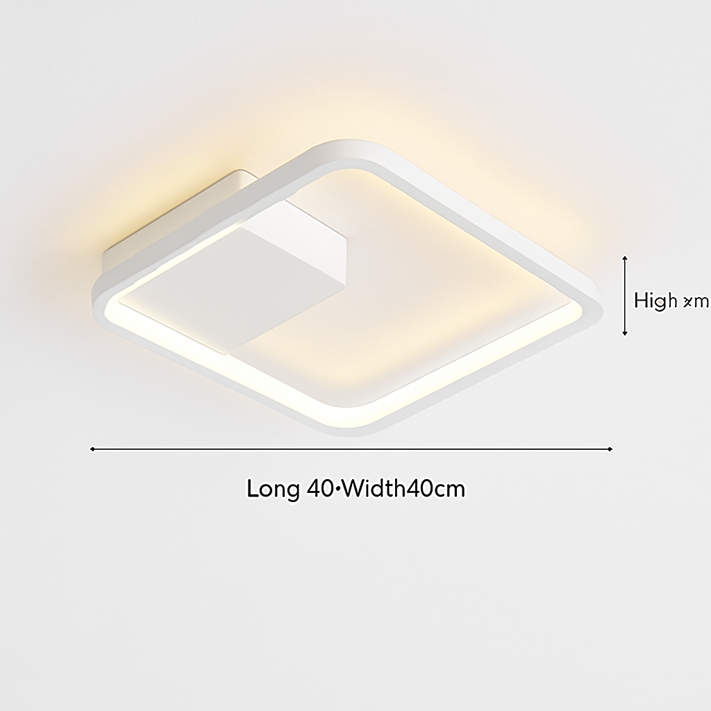 Plafonnier led moderne à intensité variable pour intérieur minimaliste Auguste Cime - Une Présence Sobre et Élégante