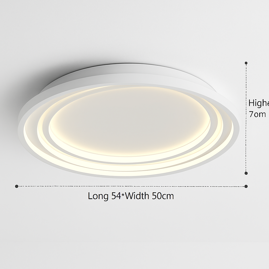 Plafonnier led moderne élégant pour décoration intérieure lumineuse Alban Murmure - Une Note Actuelle dans le Décor