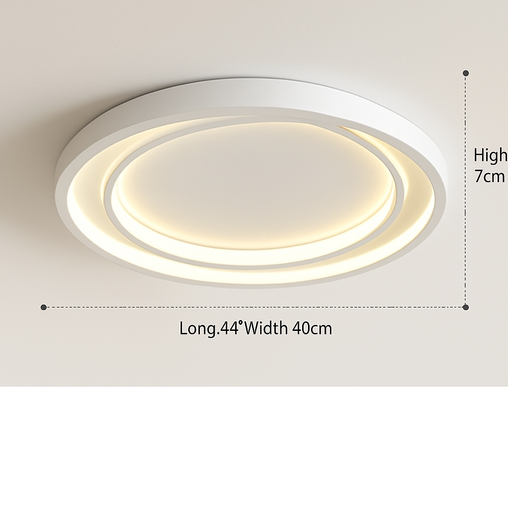Plafonnier led moderne élégant pour décoration intérieure lumineuse Alban Murmure - Une Note Actuelle dans le Décor