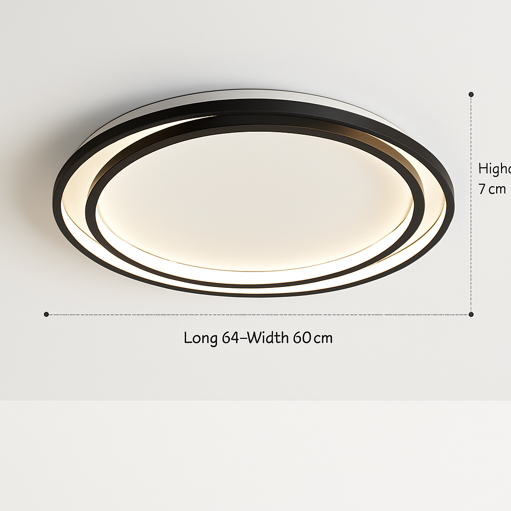 Plafonnier led moderne élégant pour décoration intérieure lumineuse Alban Murmure - Une Note Actuelle dans le Décor