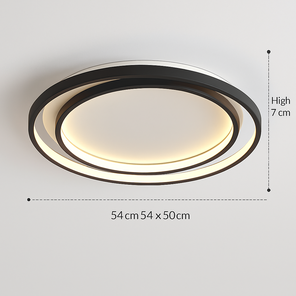 Plafonnier led moderne élégant pour décoration intérieure lumineuse Alban Murmure - Une Note Actuelle dans le Décor